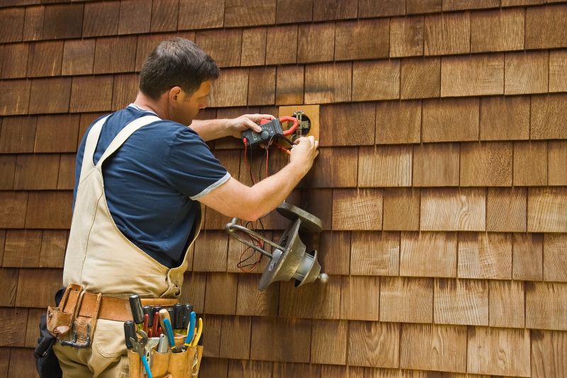 Exterior Building Light Installation
