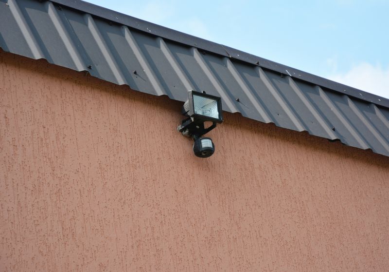 Exterior Building Light Installation