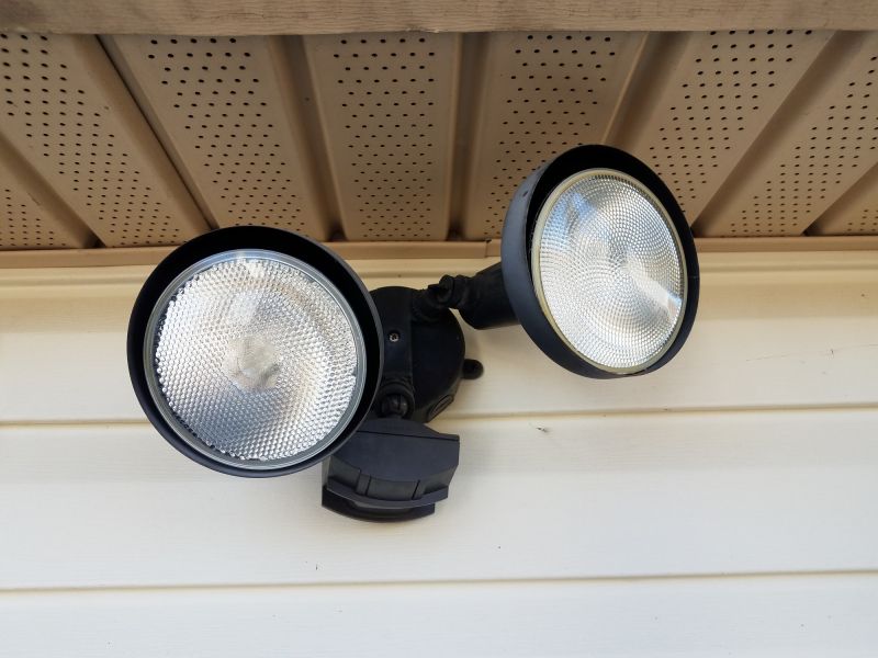 Exterior Building Light Installation